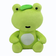 Cute Kids Soft Animal Stuffed Toy Green Frog Plush Toy